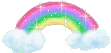 gif of a sparkling rainbow