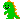 green pixel icon of a dinosaur